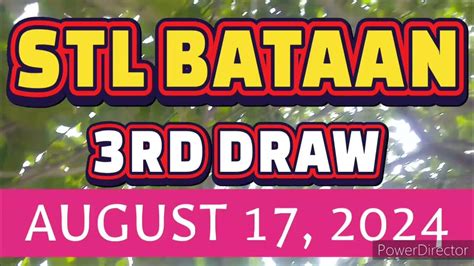 stl bataan 3rd draw today 8pm|STL RESULTS TODAY .